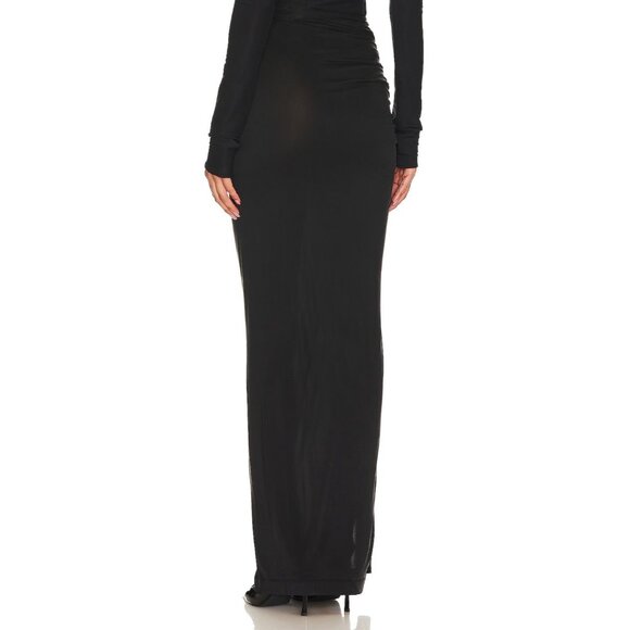 GAUGE81 Hania Sheer Skirt in Black - Picture 4 of 5